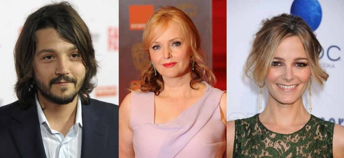 Diego Luna, Miranda Richardson y Bojana Novakovic.