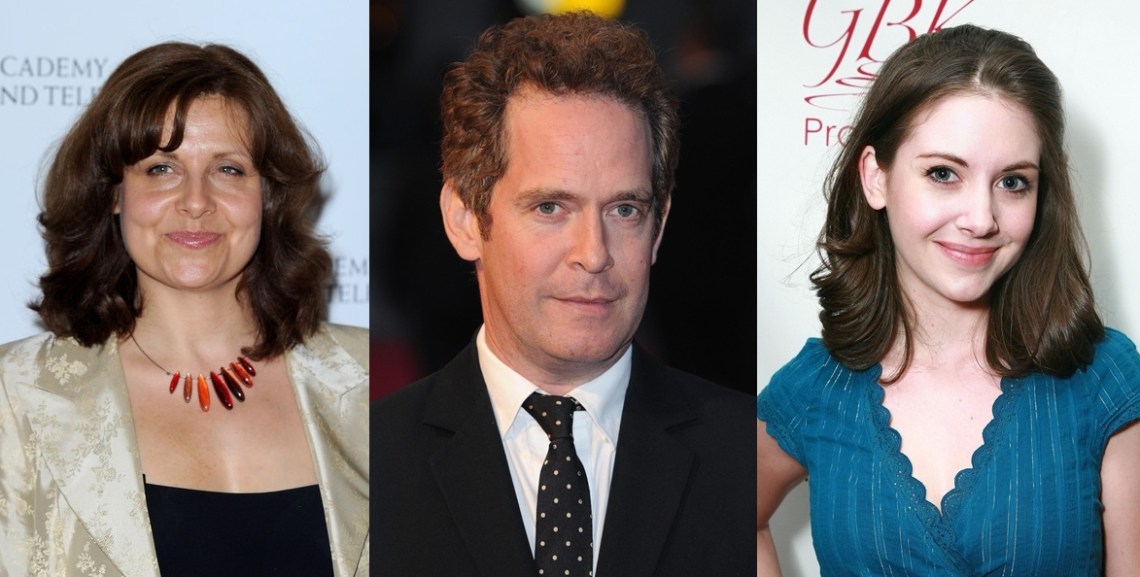 Rebecca Front, Tom Hollander, Alison Brie.